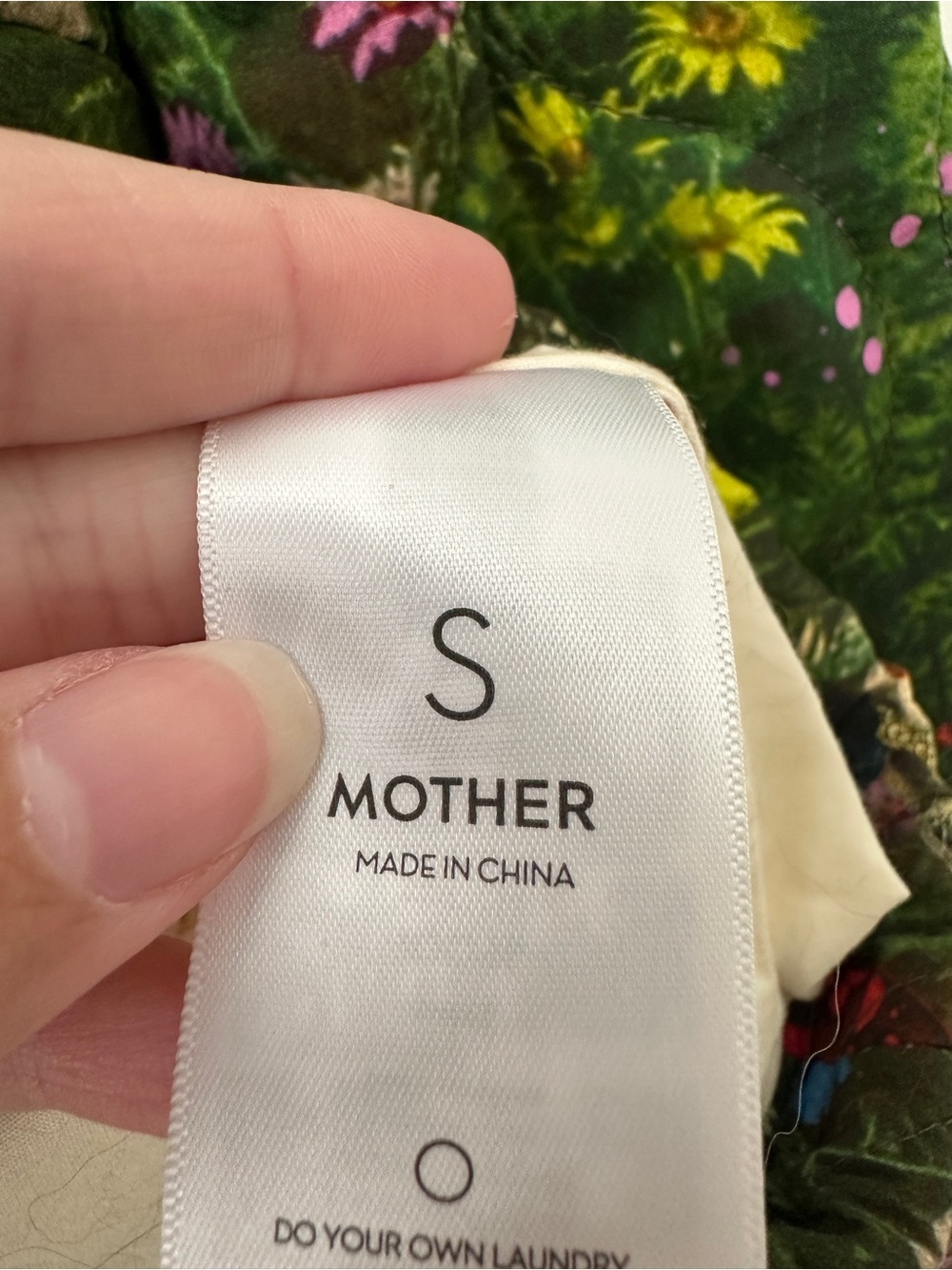 Mother Double Draw Zip Hoodie Jacket In Sleeping In The Garden Small - Picture 5 of 8